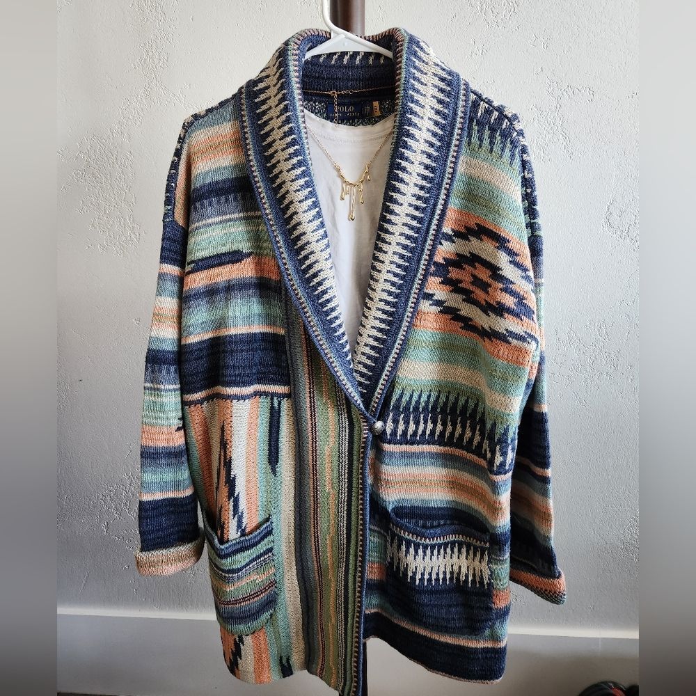Polo By Ralph Lauren Sweaters Polo Ralph Lauren Southwestern Buttoned Knit Cardi